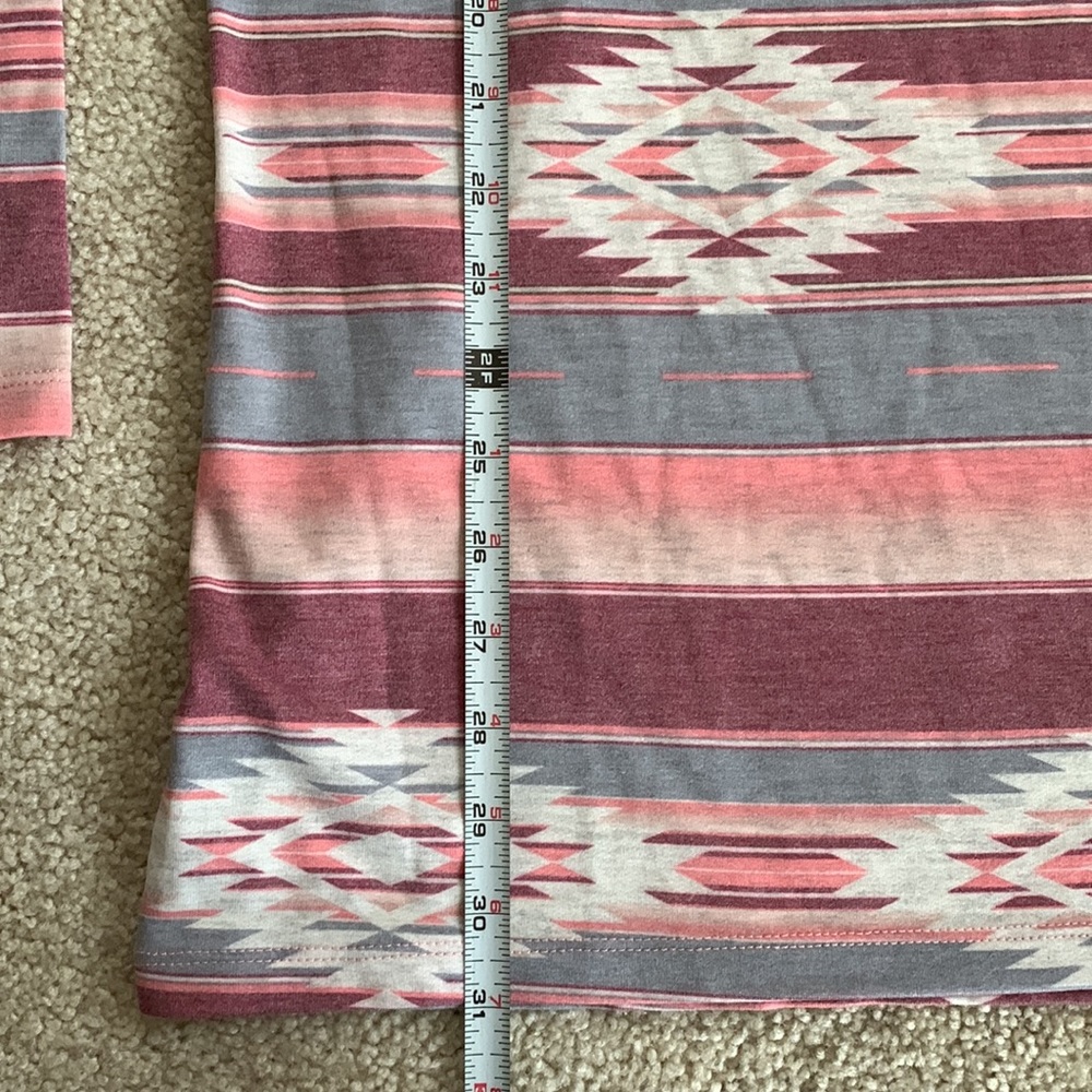 VANITY Women’s Aztec Print Tunic Long Sleeve Shirt. Size XL Brand New With Tags - Picture 9 of 16
